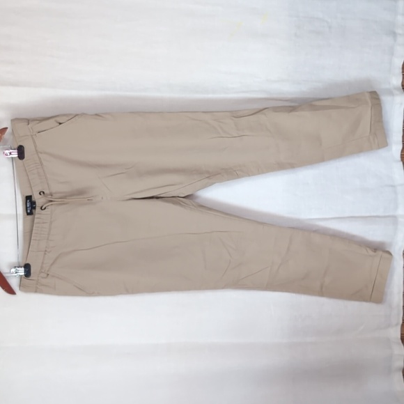 Blu Rock Khaki Beige Elastic Waist Jogger Pant Size Large NWOT - Picture 1 of 5